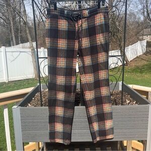 Vissla Men’s Eco-Zy Sofa Surfer Plaid Fleece Lounge Sweatpants Size S 32 Pockets